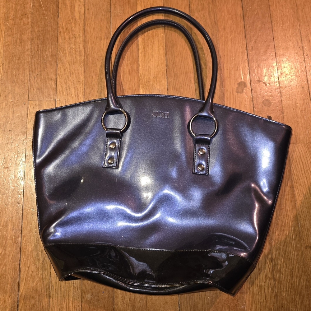 Fugatti Dark Blue Patent Leather Purse Handbag